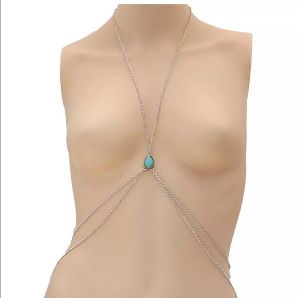 Turquoise body chain jewelry - Picture 4 of 4